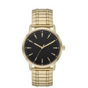 Gold and Black Men's Watch